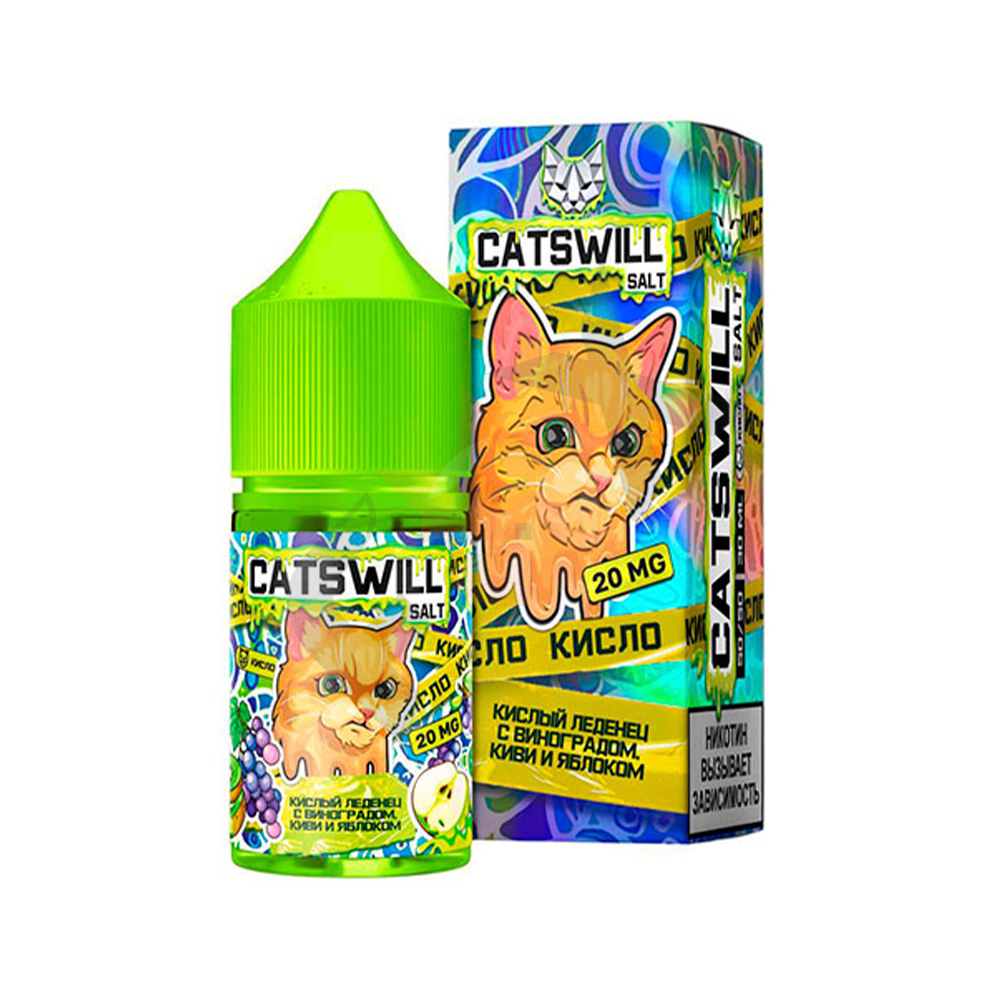 Catswill Sour - Леденец С Виноградом Киви И Яблоком 20 Hard