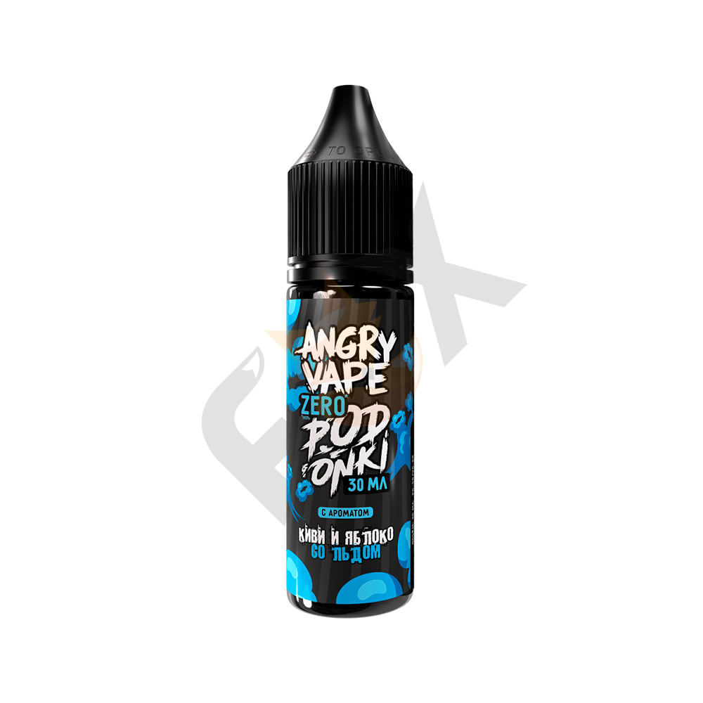 Angry Vape Podonki Zero - Киви и яблоко со льдом 0 мг